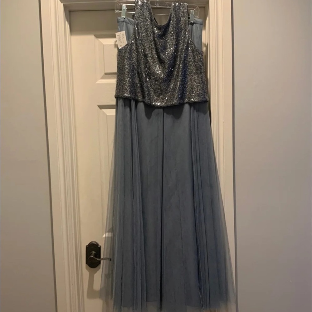 Jenny Yoo Winslow Formal Dress (Skirt and top) - Dusty blue